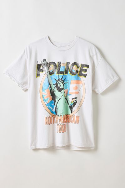 T-shirt graphique de la tournée nord-américaine de The Police