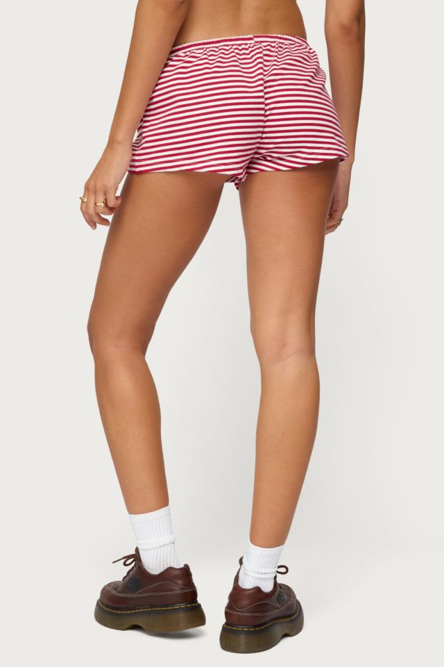 Edikted Jaine Striped Drawstring Shorts #3