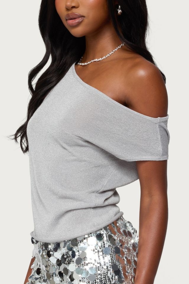 Edikted Holly Glitter Off Shoulder Top #2