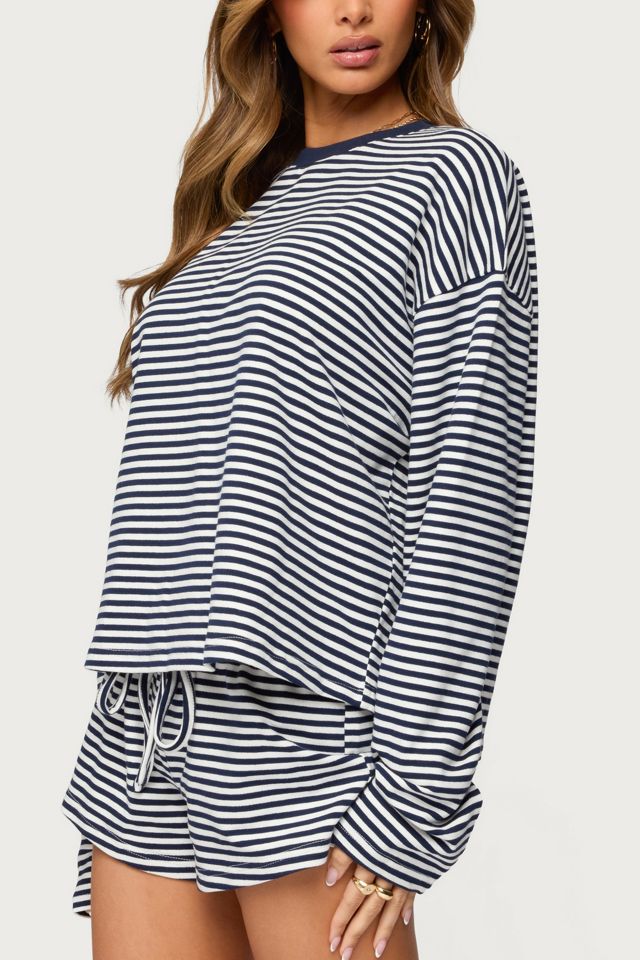 Edikted Jainee Striped Long Sleeve T Shirt #2