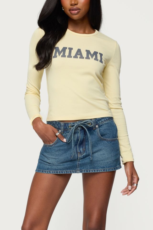 Edikted Miami Girl Long Sleeve T Shirt #3