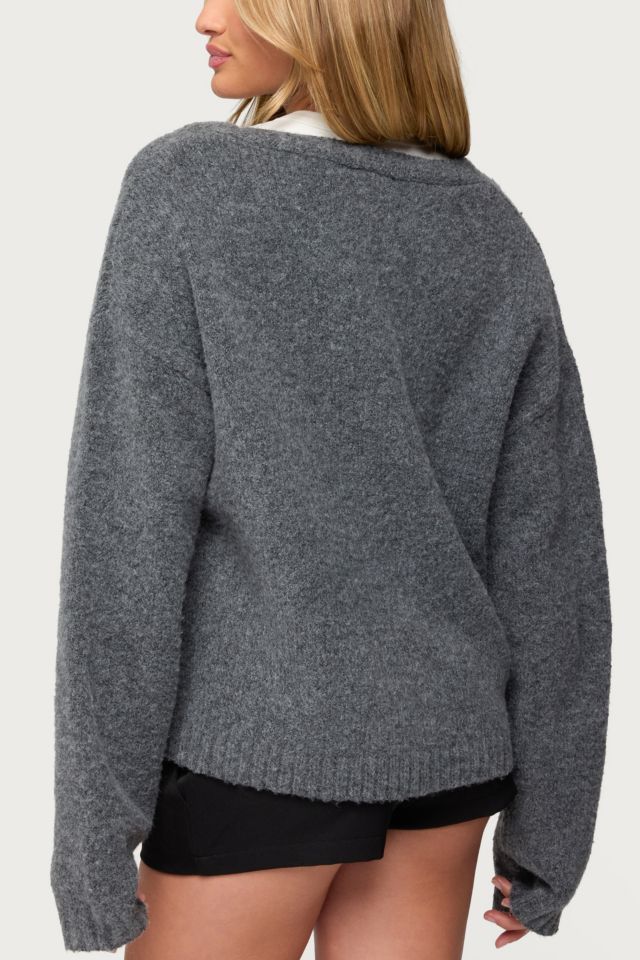 Edikted Shiraz Oversized Knit Cardigan #4