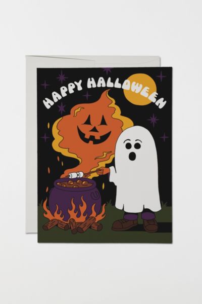 Red Cap Spooky S'mores Halloween Card