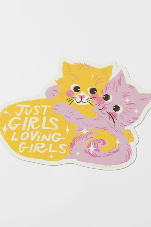 Red Cap Just Girl Sticker #1