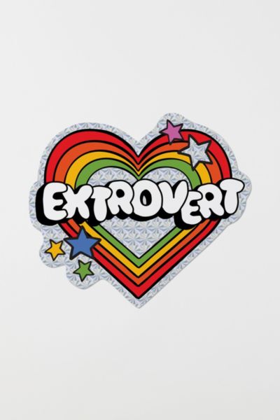 Red Cap Extrovert Sticker