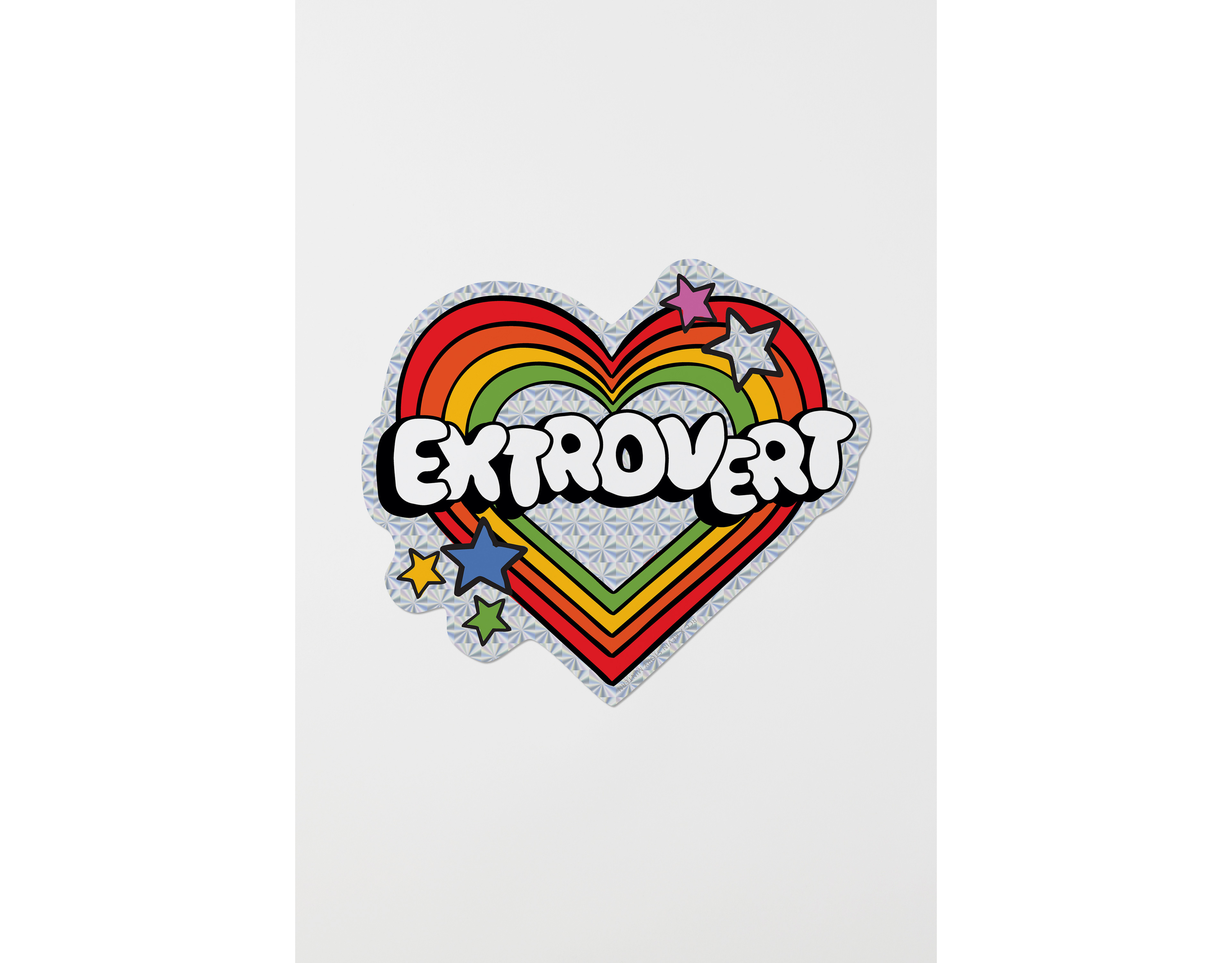 Red Cap Extrovert Sticker
