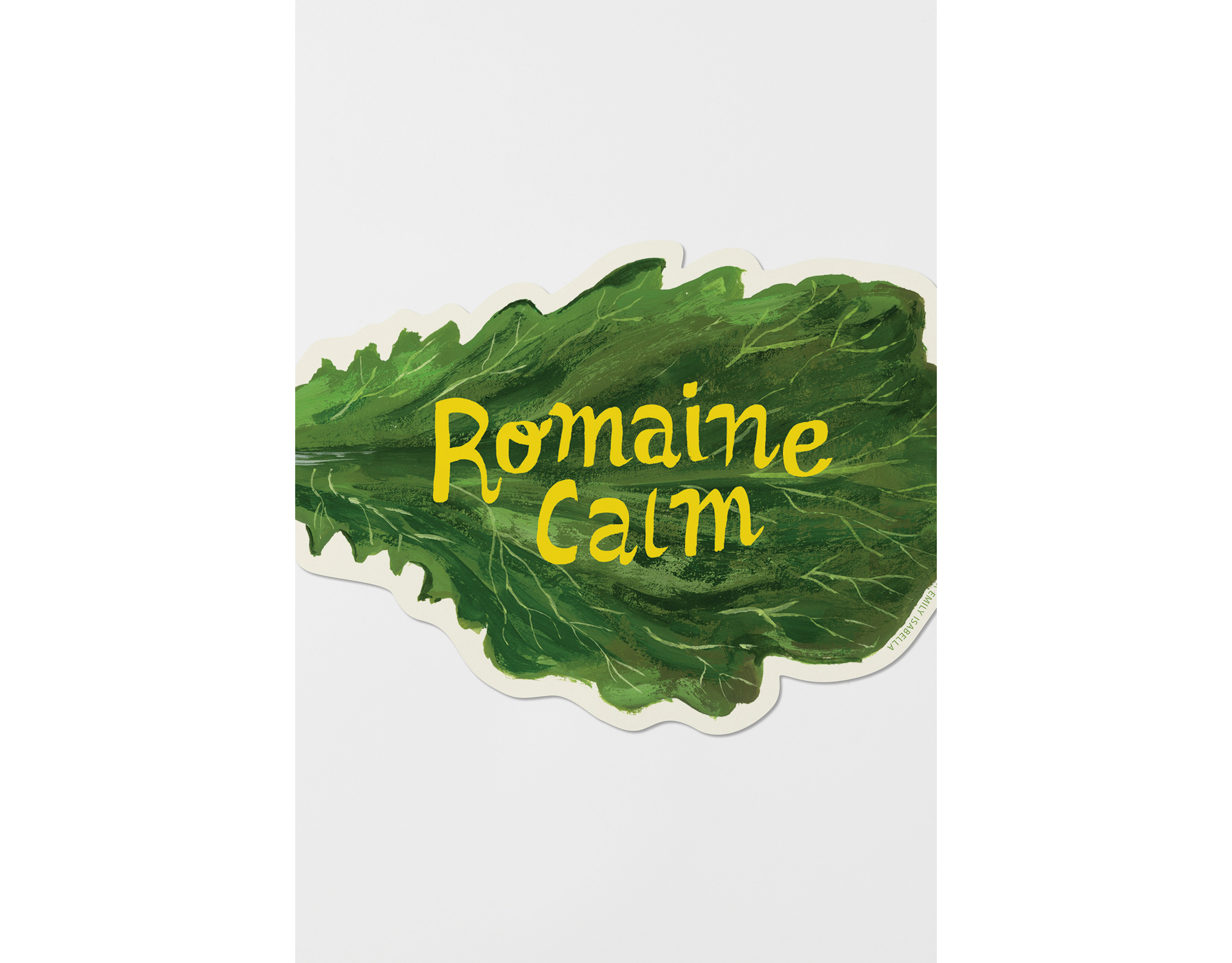 Red Cap Romaine Calm Sticker