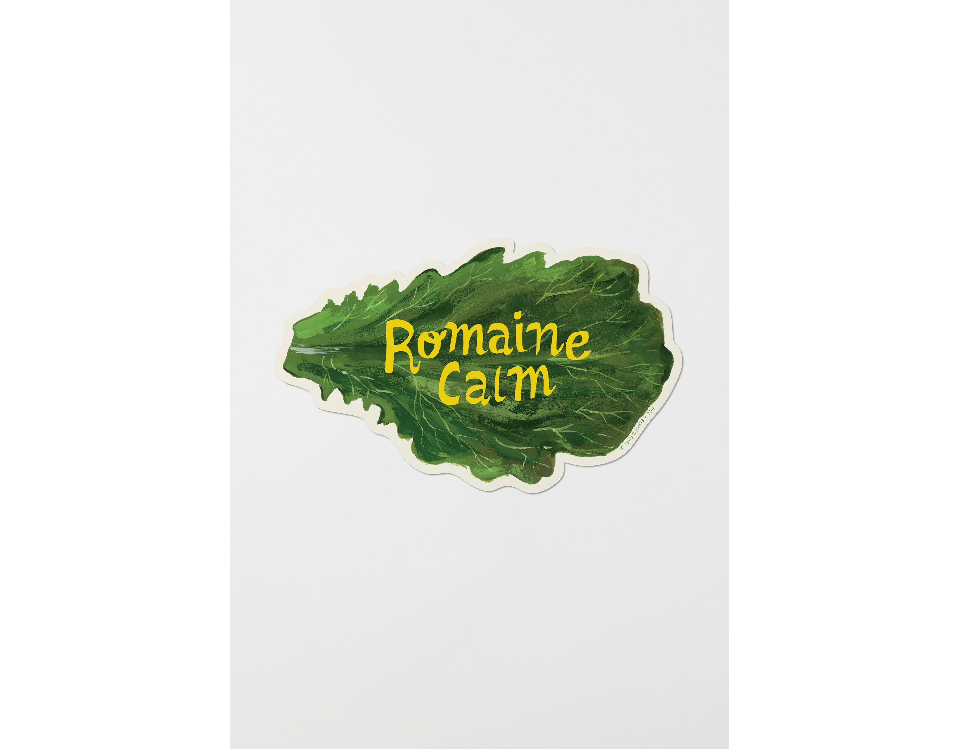Red Cap Romaine Calm Sticker