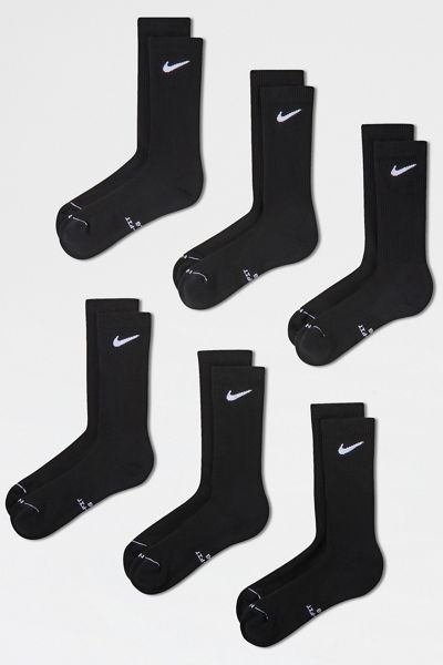 Nike Men's Everyday Elevated Crew Socks 6-Pack
