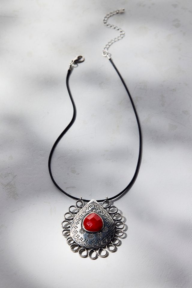 Protector Filigree Pendant Corded Necklace #1