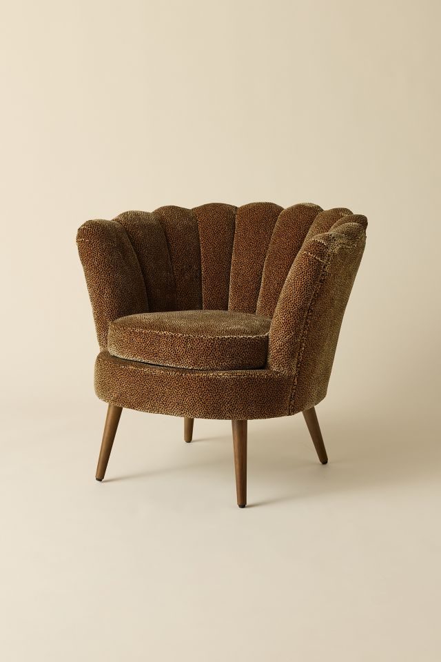 Stella Leopard Channel Velvet Chair #5