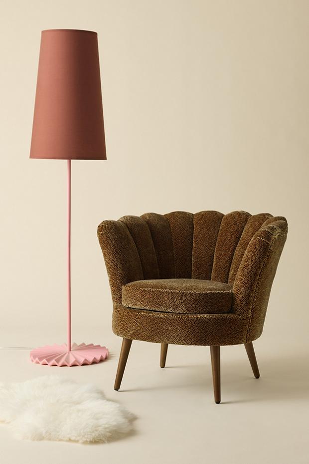 Stella Leopard Channel Velvet Chair