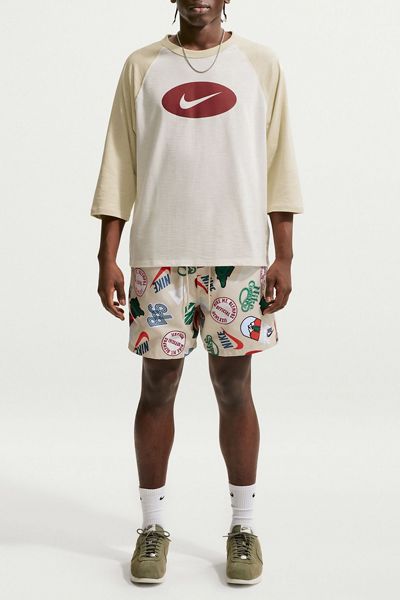 Nike Club Logo Graphic 3/4-Sleeve Raglan Tee