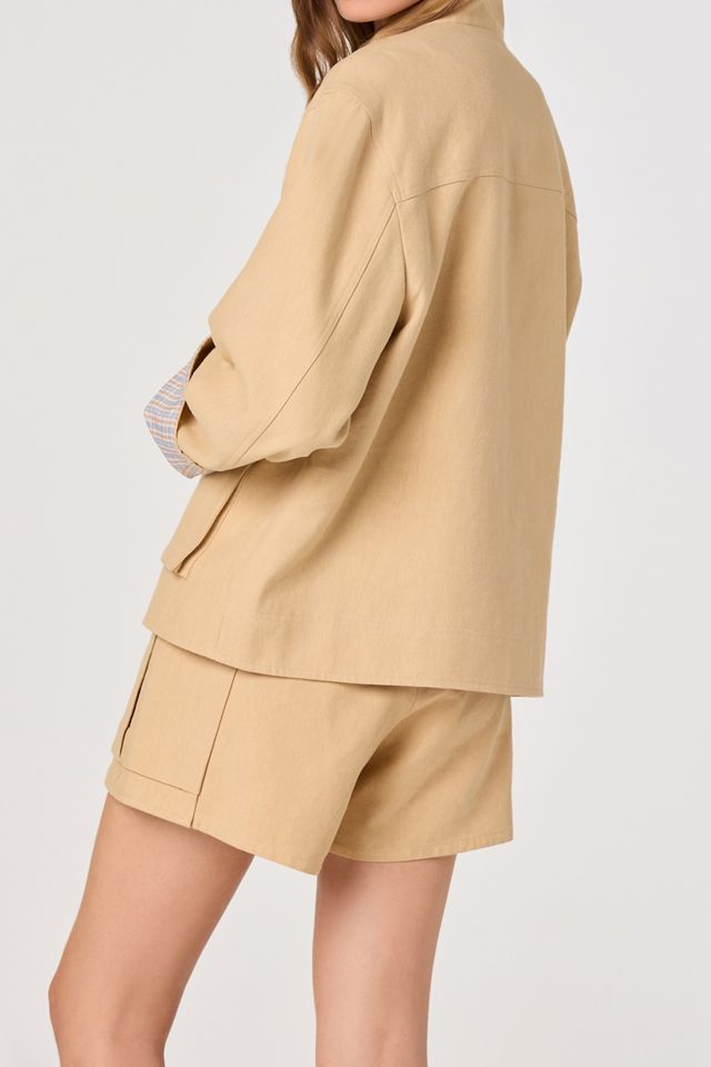ASTR The Label Beron Khaki Utility Jacket #1