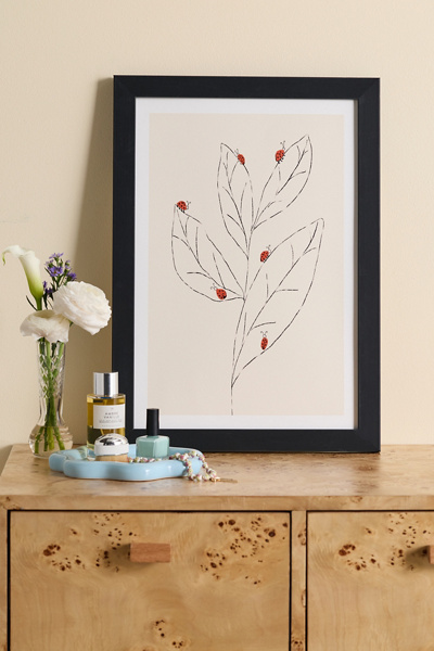 ANIAGRETASTUDIO Ladybug Lane Art Print