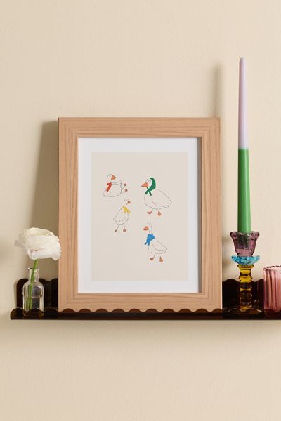 ANIAGRETASTUDIO Ducks Scarves Art Print
