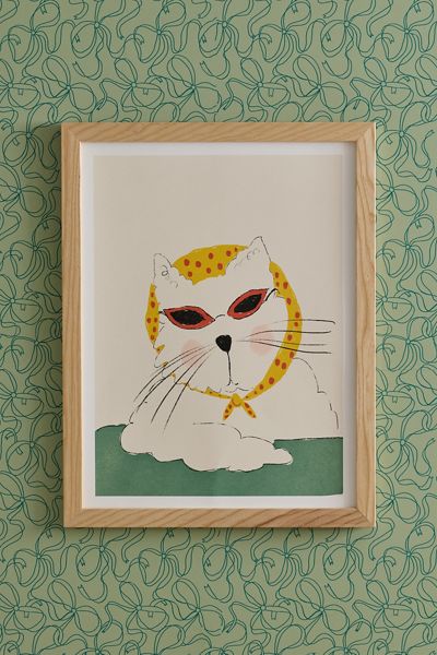 ANIAGRETASTUDIO NMCH Cool Cat Art Print