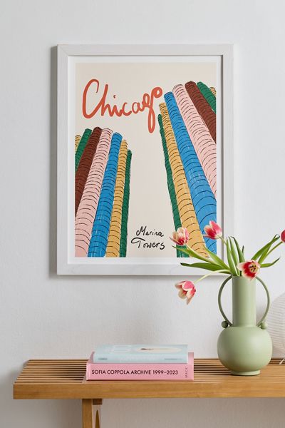 ANIAGRETASTUDIO Marina Towers Chicago Art Print