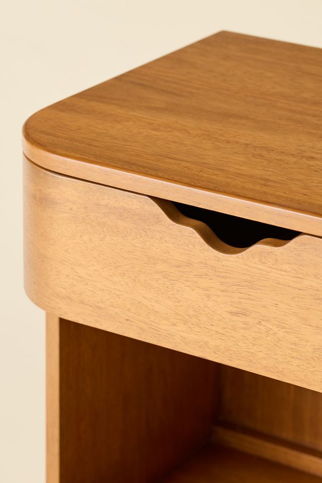 Naia Wood Storage Nightstand #3