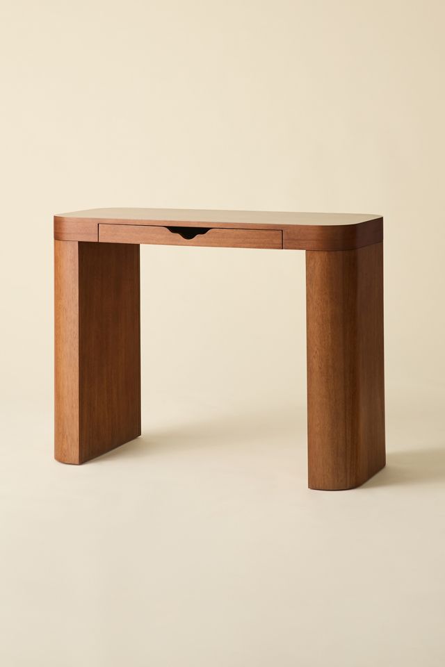 Naia Curved Wood Writing Desk #2