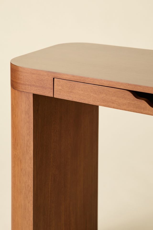 Naia Curved Wood Writing Desk #3