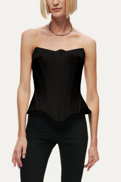 Nocturne Sculpted Satin Corset Top