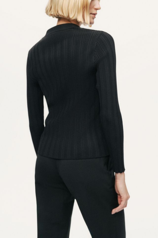 Nocturne Floral Ribbed Sweater #2