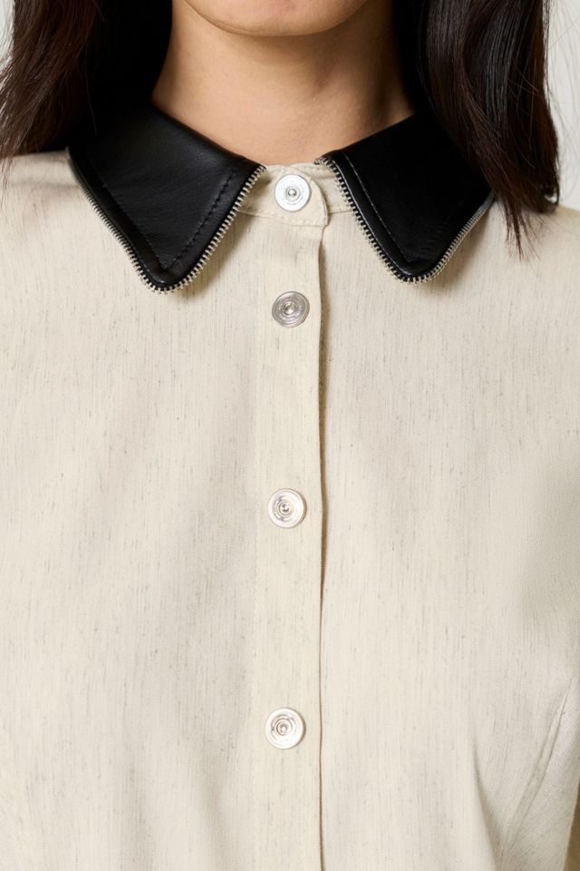 Nocturne Contrast Balloon Sleeve Blouse #3