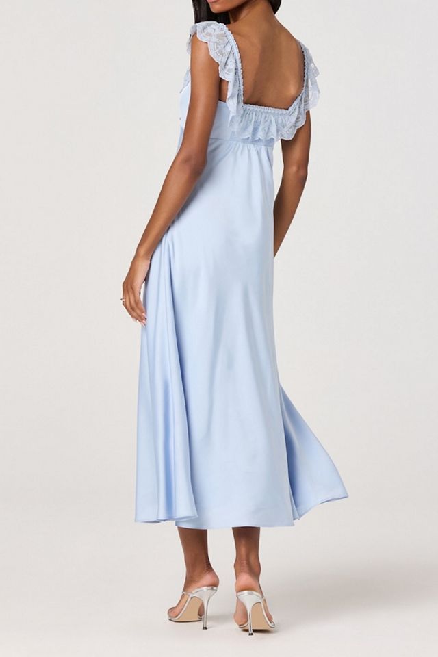 Robe midi en satin à taille empire Makiya ASTR The Label #1