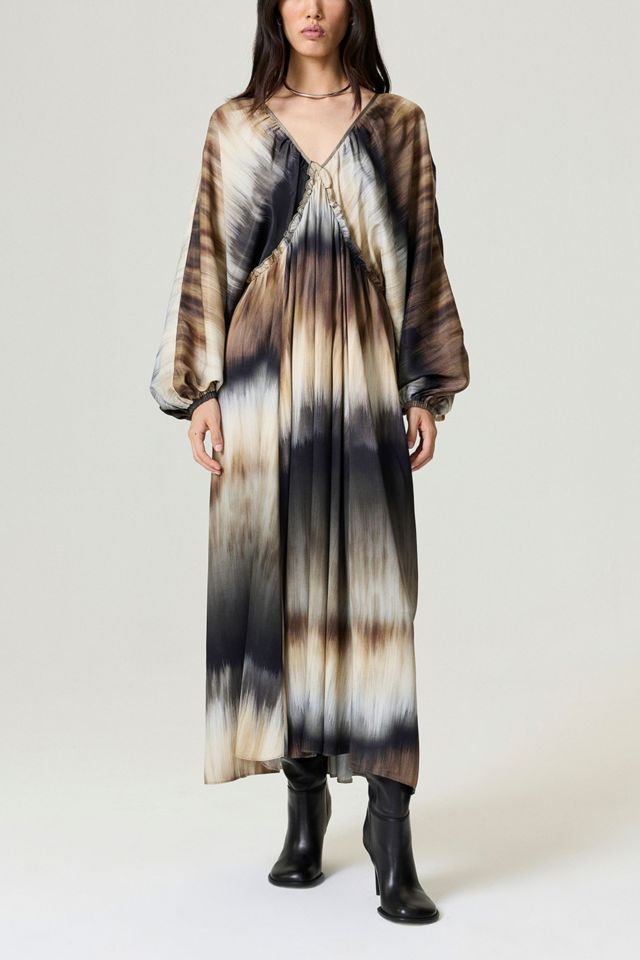 Nocturne Printed Flowy Maxi Dress #1
