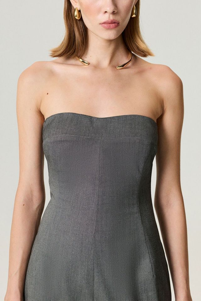 Nocturne Strapless Wide Leg Tailored Jumpsuit #3