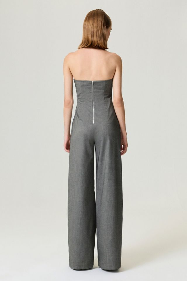 Nocturne Strapless Wide Leg Tailored Jumpsuit #4