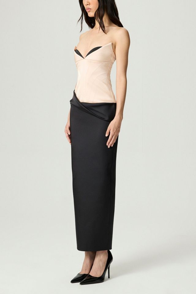 Nocturne Draped Sweetheart Corset Dress #1