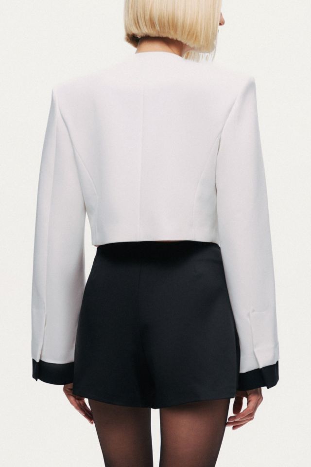 Nocturne Gold-Button Cropped Jacket #3