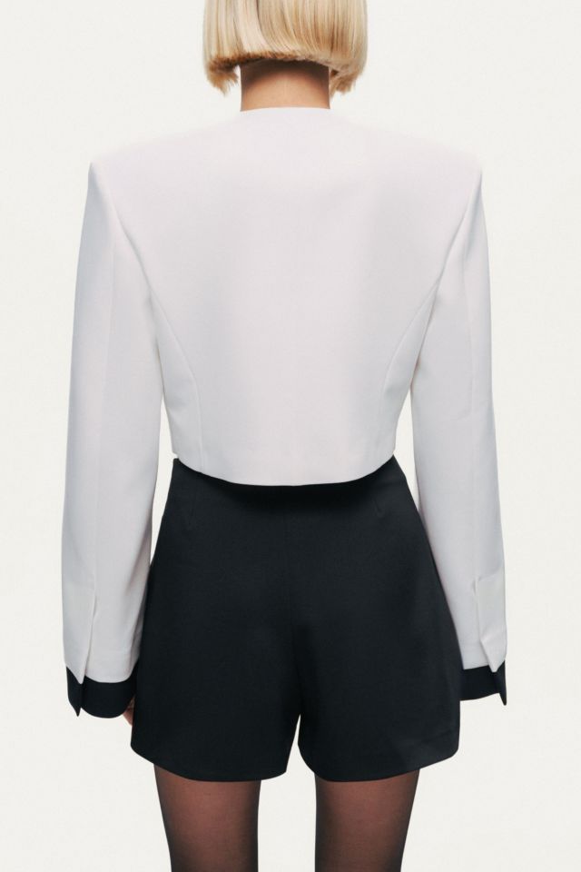 Nocturne Gold-Button Cropped Jacket #4