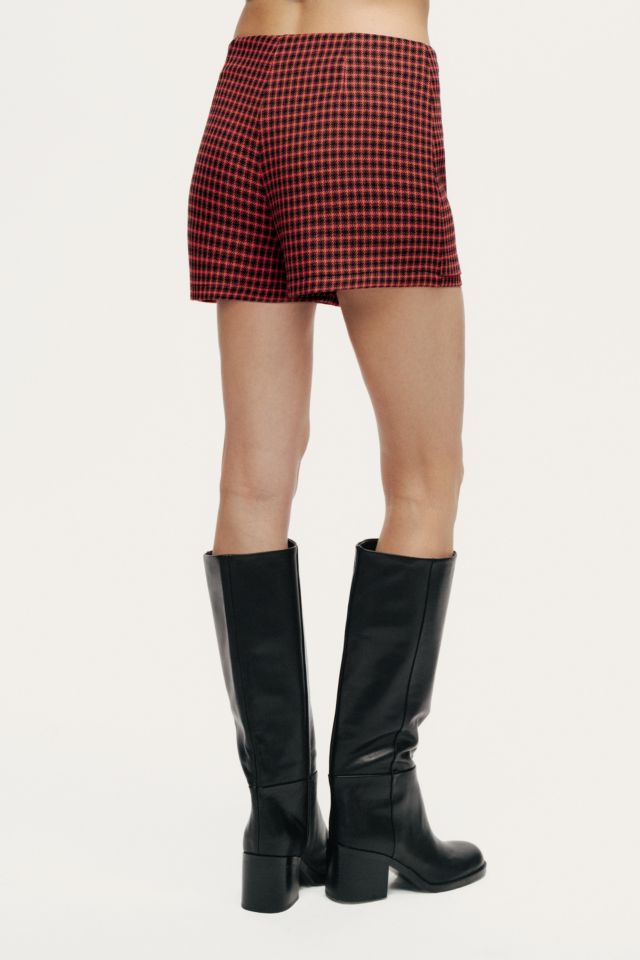 Nocturne Checked High-Rise Mini Skort #3