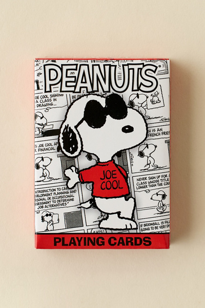 Peanuts Snoopy Joe Cool Playing Card Deck | Urban Outfitters Canada