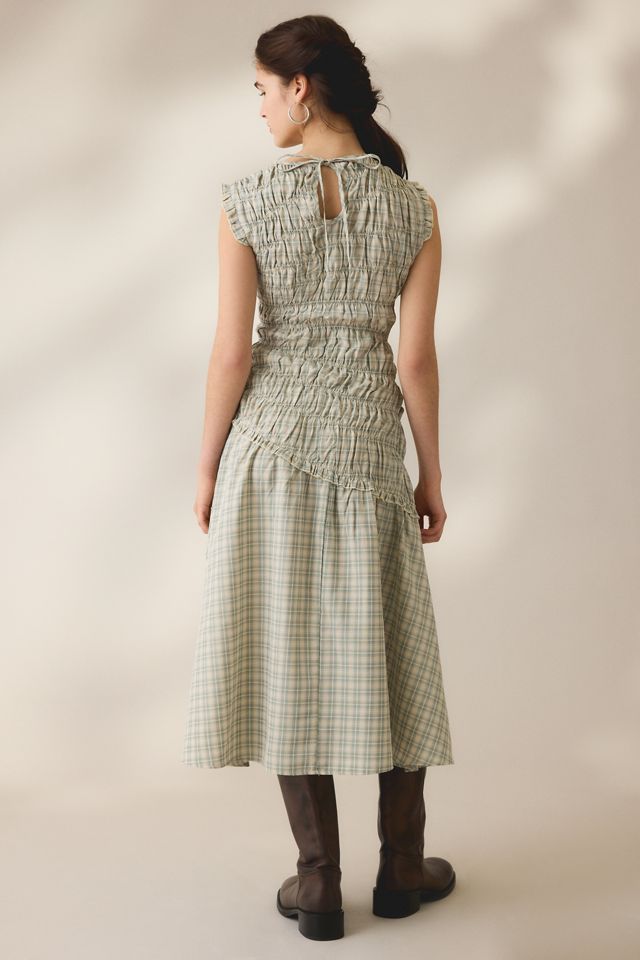 Robe midi asymétrique froncée Vivi de Daisy Street #1
