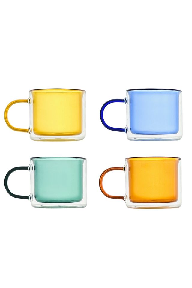Cloudnola Double-Wall Glass Mug - Set Of 4 #1