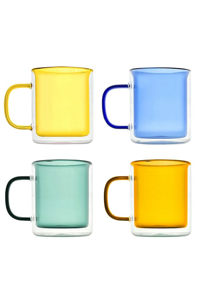 Cloudnola Double-Wall Glass Mug - Set Of 4 #2