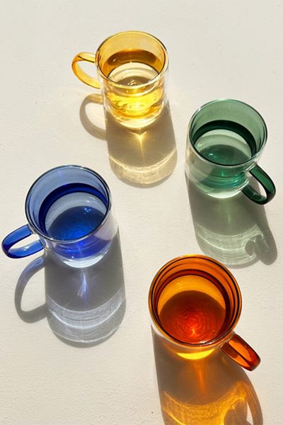 Cloudnola Double-Wall Glass Mug - Set Of 4