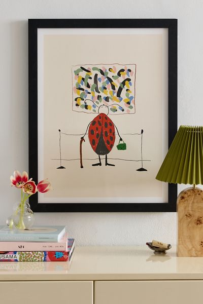 ANIAGRETASTUDIO Ladybug At The Museum Art Print