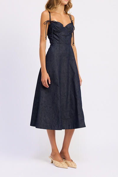 luxe midi dress Saltwater Luxe Leon Midi Dress in Cloud Blue – Basically Bows & Bowties