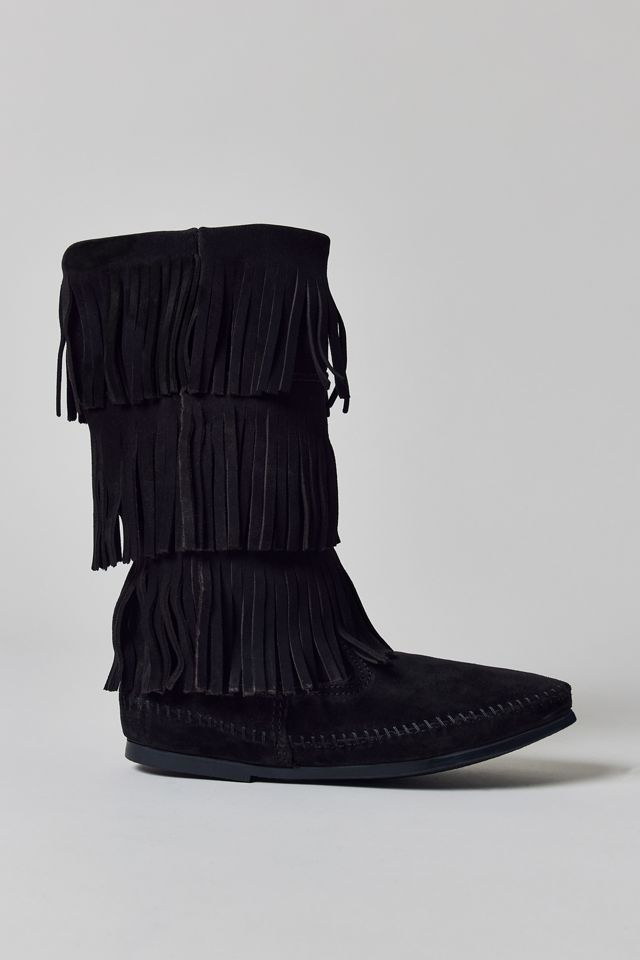 Bottes à 3 rangées de franges Minnetonka #2