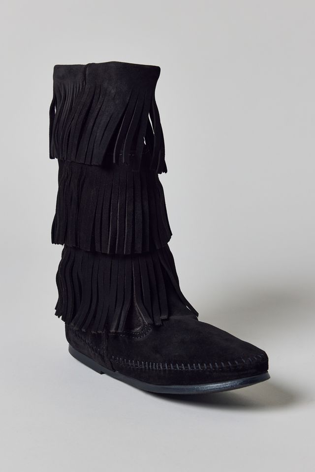 Bottes à 3 rangées de franges Minnetonka #3