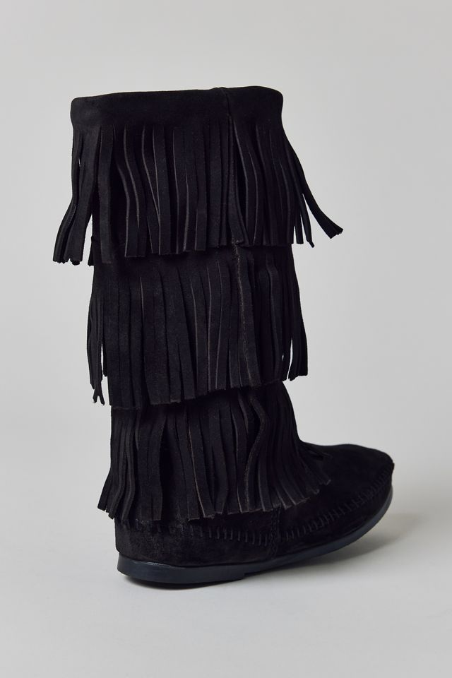 Bottes à 3 rangées de franges Minnetonka #4