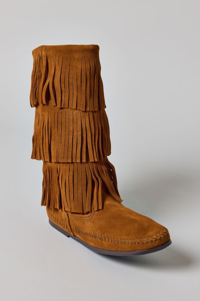 Bottes à 3 rangées de franges Minnetonka #3
