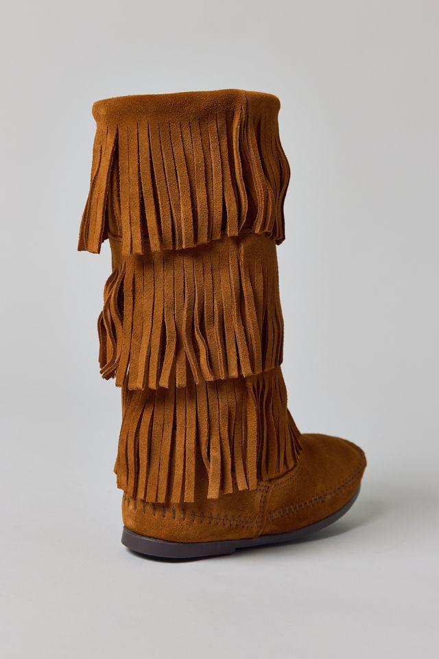 Bottes à 3 rangées de franges Minnetonka #4