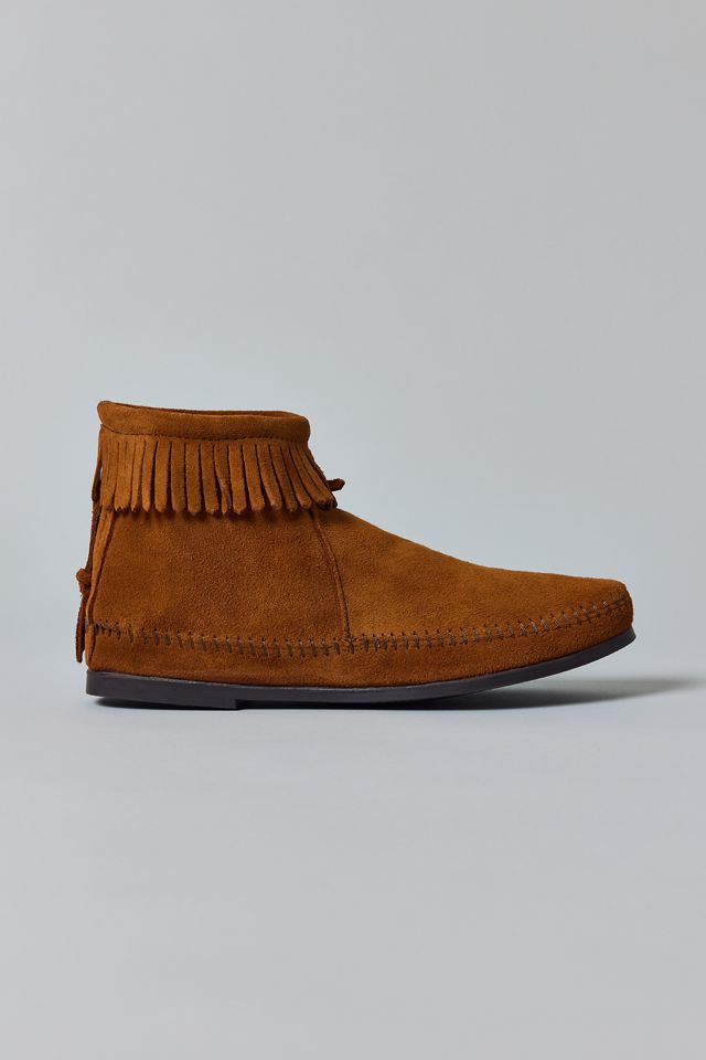 Bottes Minnetonka à fermeture éclair arrière à semelle dure #2
