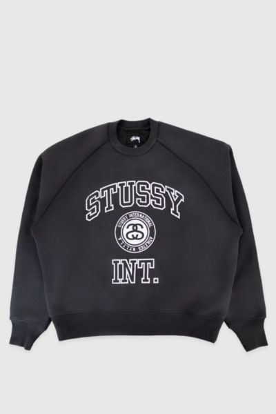 Stussy Overlock Varsity Raglan Crewneck Sweatshirt